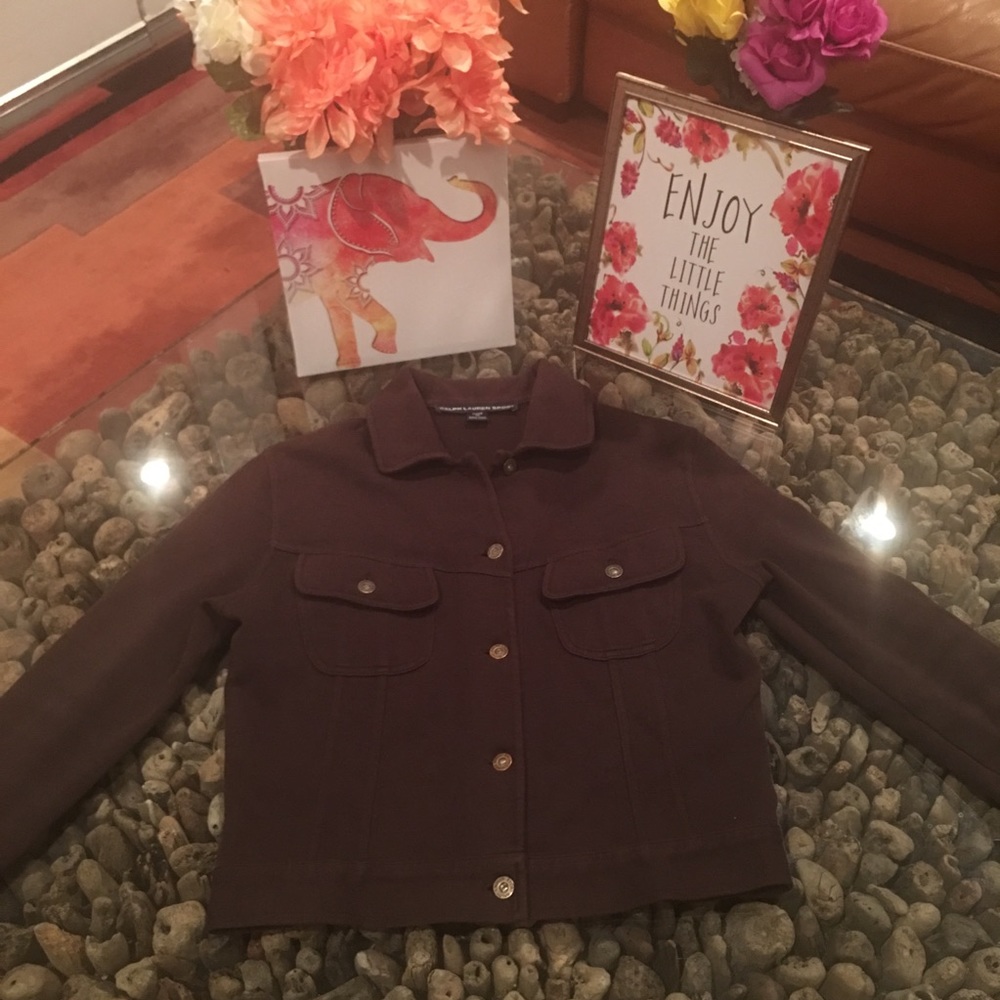 RALPH LAUREN vintage crop jacket *Free purse. - Picture 2 of 8